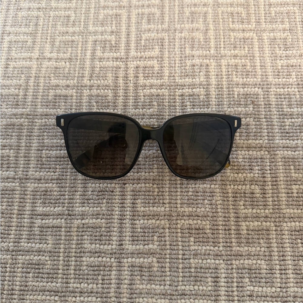 Oliver Peoples Marmont 57 Black & Dark Turquoise Sunglasses